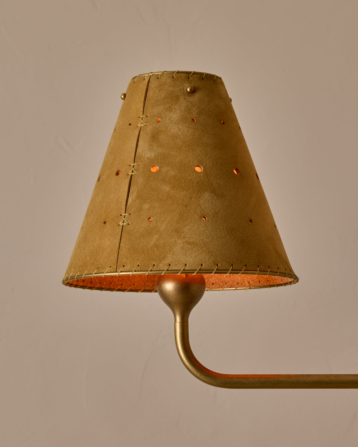Robert True Ogden RTO Lighting Tulip Chandelier 36 inch Width - Sand Suede#shade-color_sand