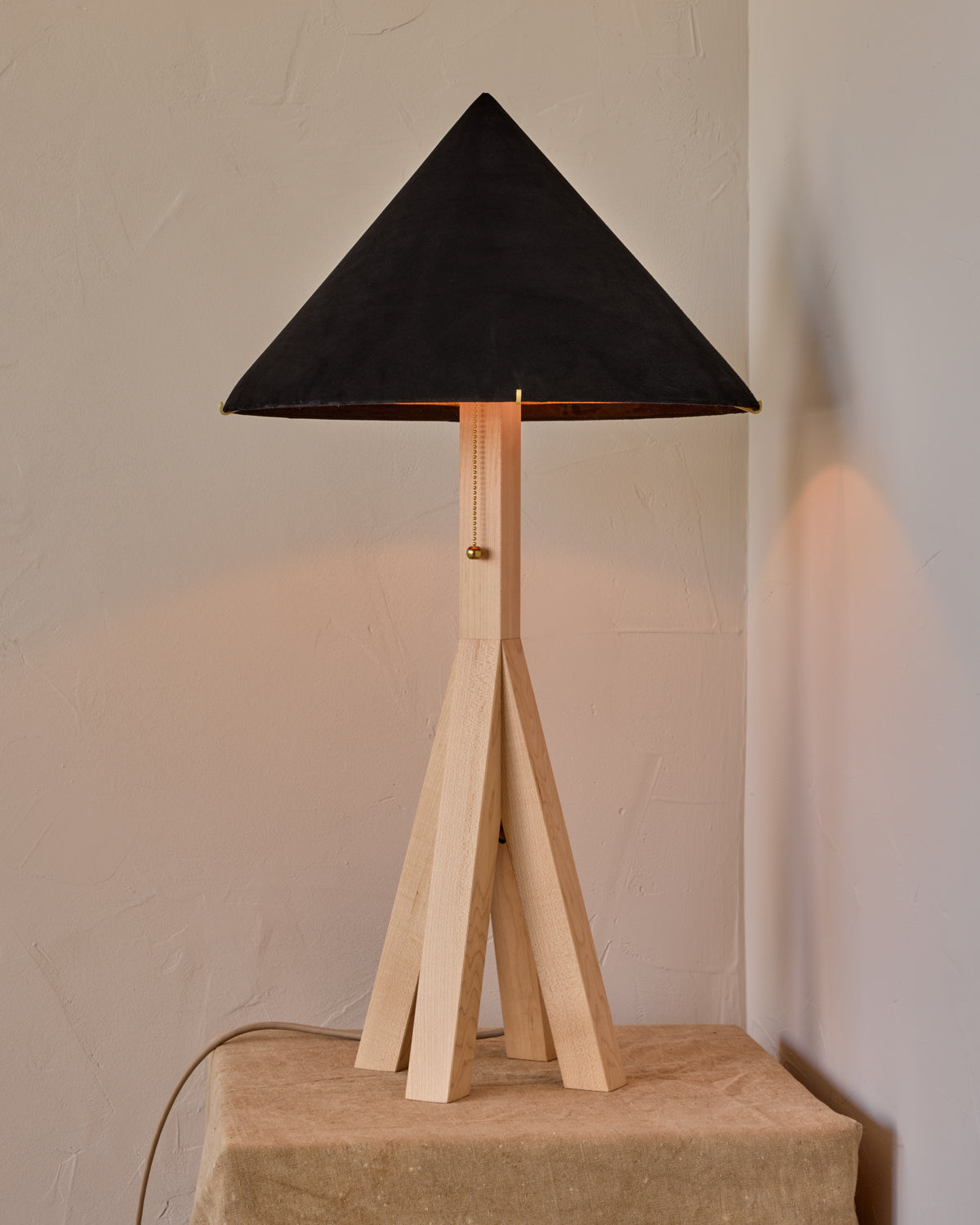 Robert True Ogden RTO Lighting Anouck Table Lamp  - Clear Maple#wood-finish_clear-maple