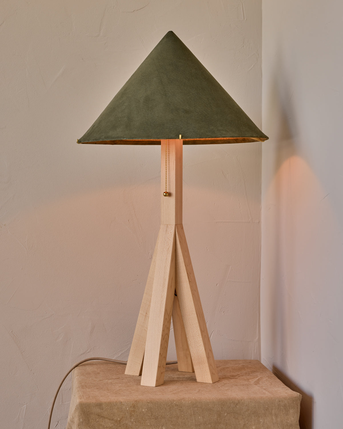 Robert True Ogden RTO Lighting Anouck Table Lamp  - Clear Maple#wood-finish_clear-maple