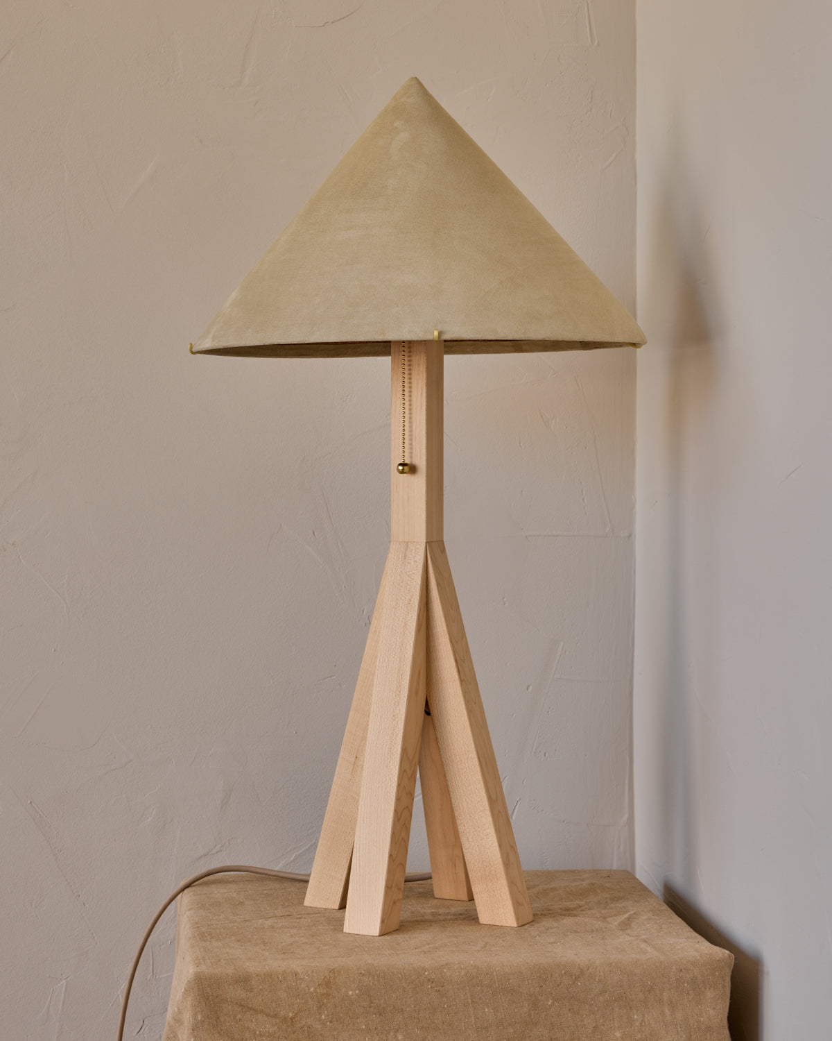 Robert True Ogden RTO Lighting Anouck Table Lamp  - Clear Maple#wood-finish_clear-maple