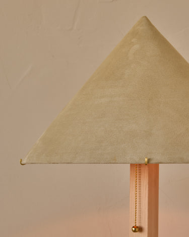 Robert True Ogden RTO Lighting Anouck Table Lamp  - Clear Maple#wood-finish_clear-maple #shade-color_stone