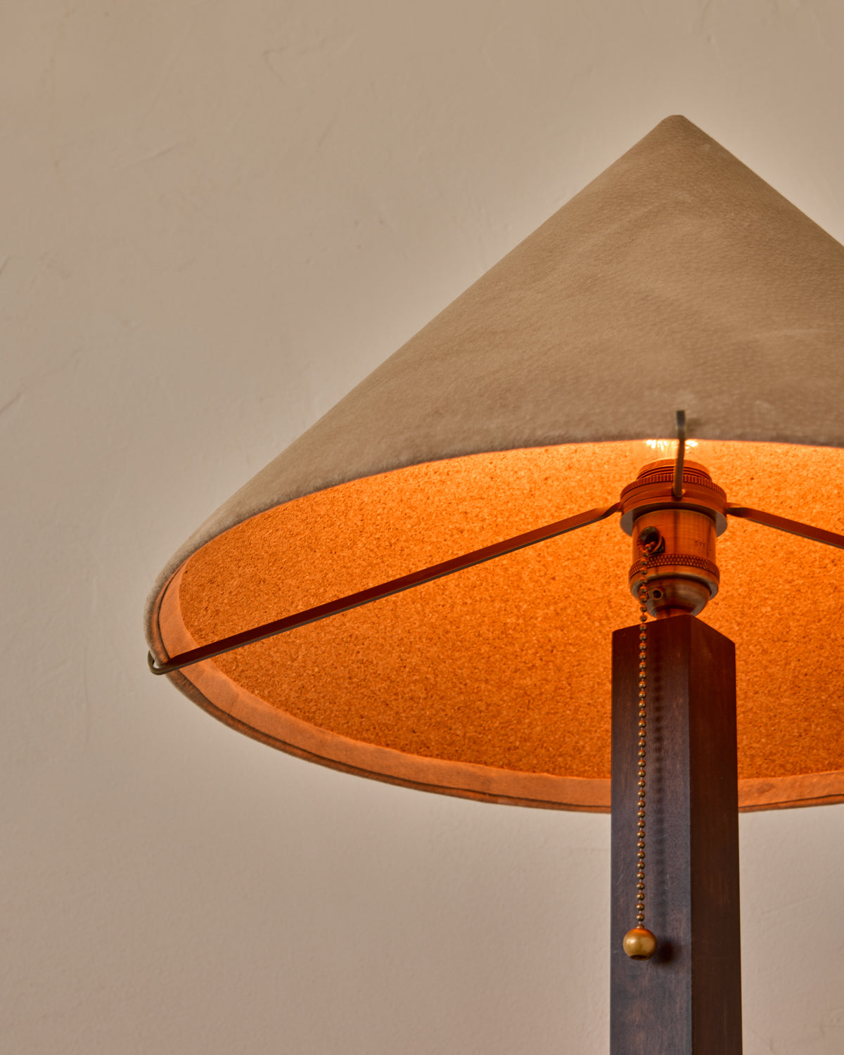 Robert True Ogden RTO Lighting Anouck Table Lamp  - Dark Wash Maple#wood-finish_dark-wash-maple
