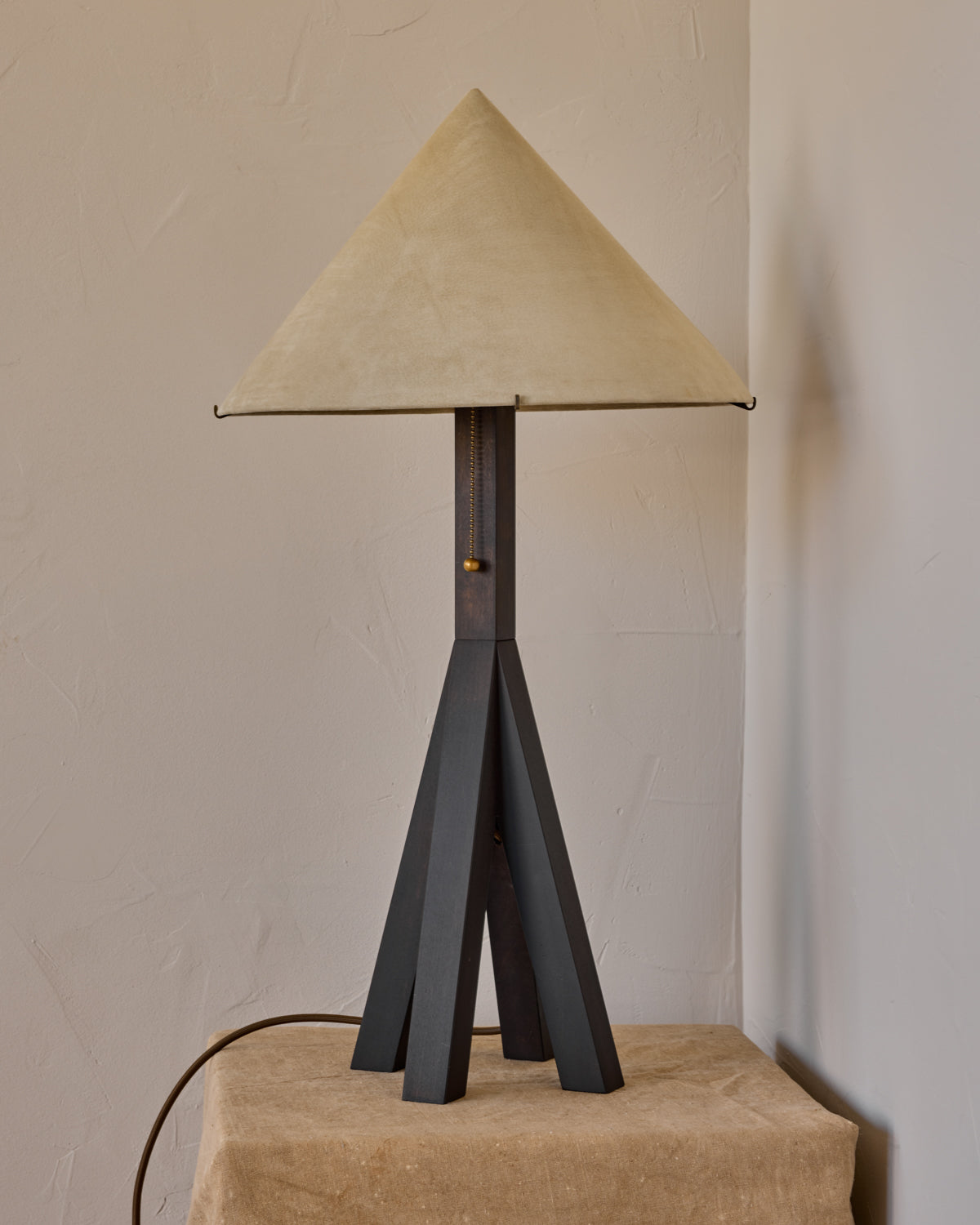 Robert True Ogden RTO Lighting Anouck Table Lamp  - Dark Wash Maple#wood-finish_dark-wash-maple