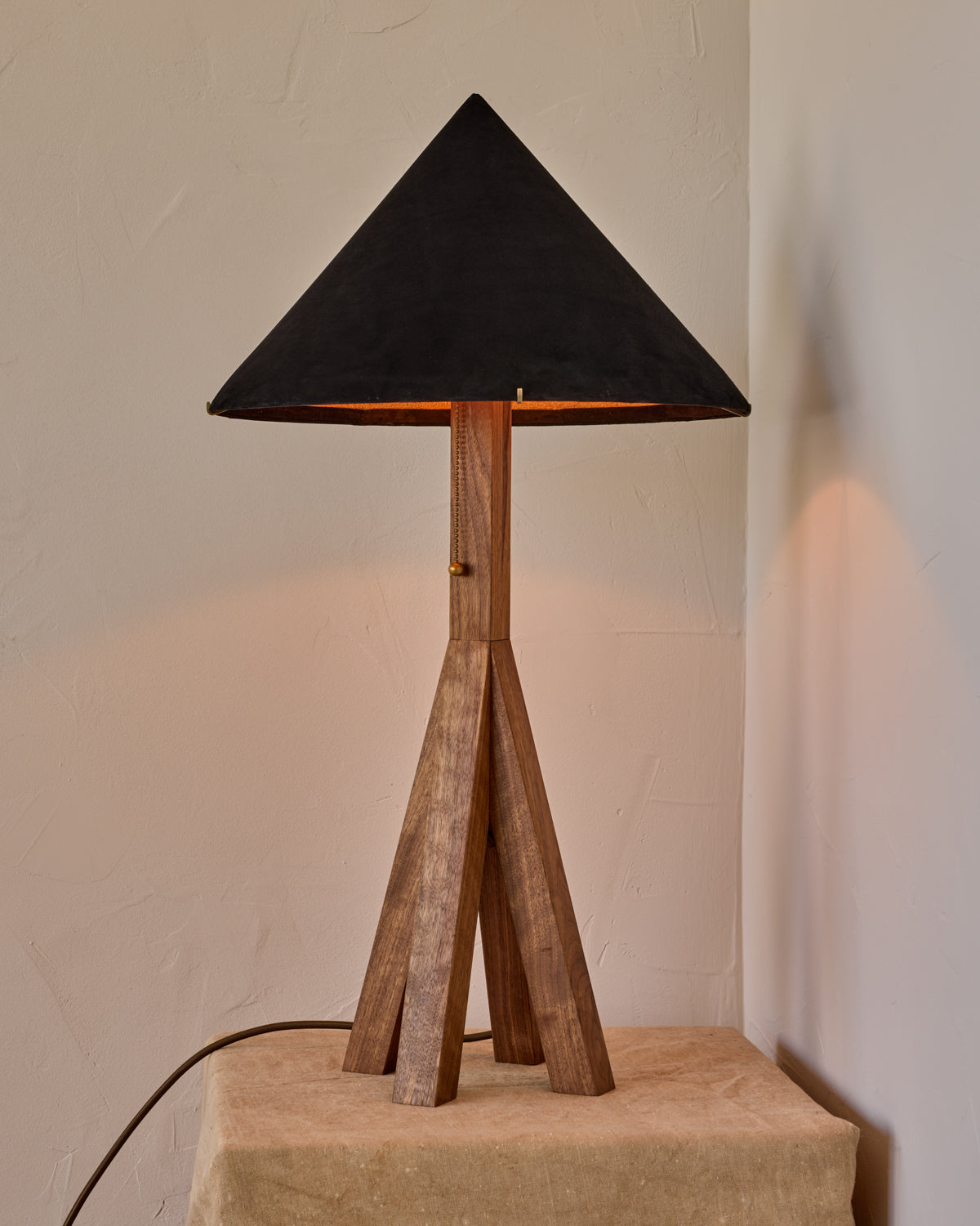Robert True Ogden RTO Lighting Anouck Table Lamp  - Walnut#wood-finish_walnut