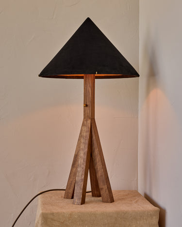 Robert True Ogden RTO Lighting Anouck Table Lamp  - Walnut#wood-finish_walnut
#shade-color_anthracite