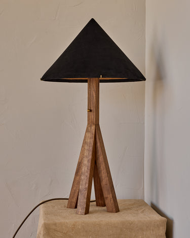 Robert True Ogden RTO Lighting Anouck Table Lamp  - Walnut#wood-finish_walnut
#shade-color_anthracite
