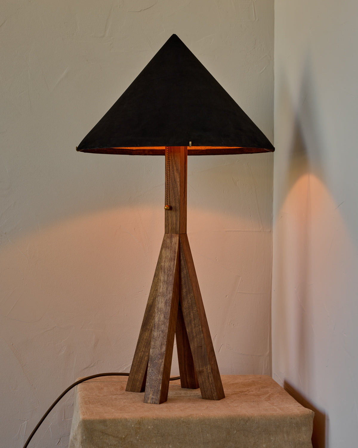 Robert True Ogden RTO Lighting Anouck Table Lamp  - Walnut#wood-finish_walnut