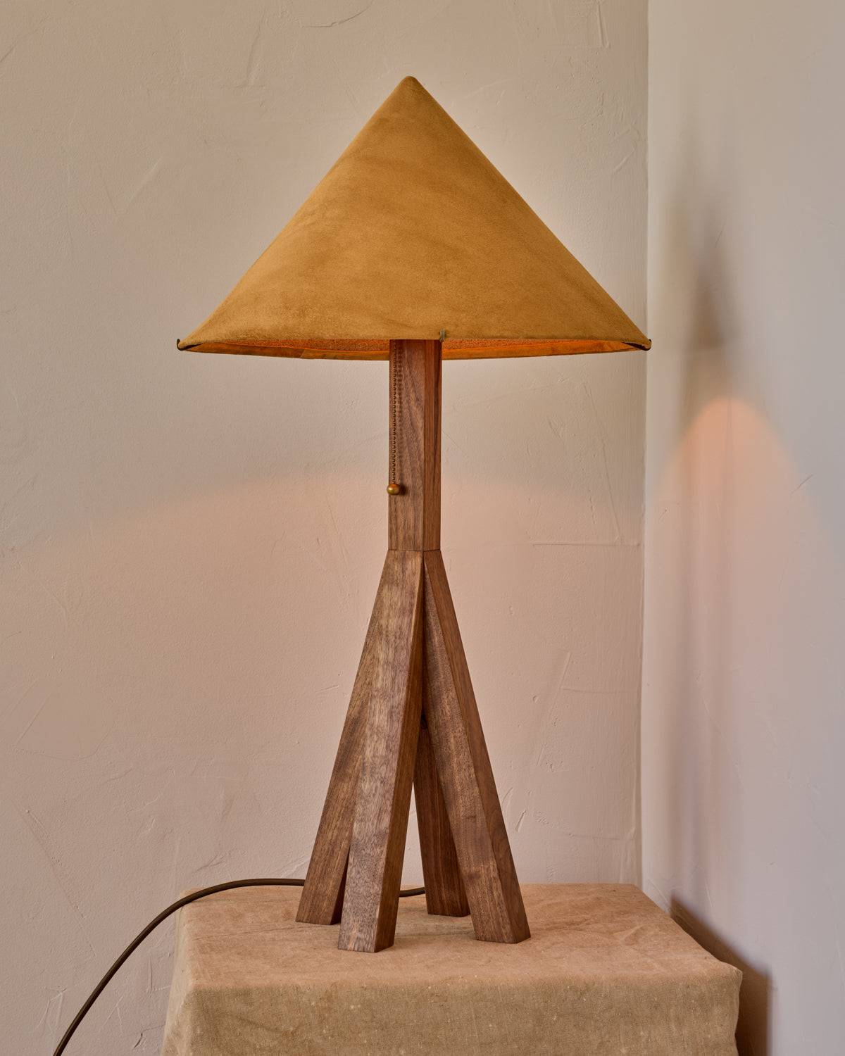 Robert True Ogden RTO Lighting Anouck Table Lamp  - Walnut#wood-finish_walnut