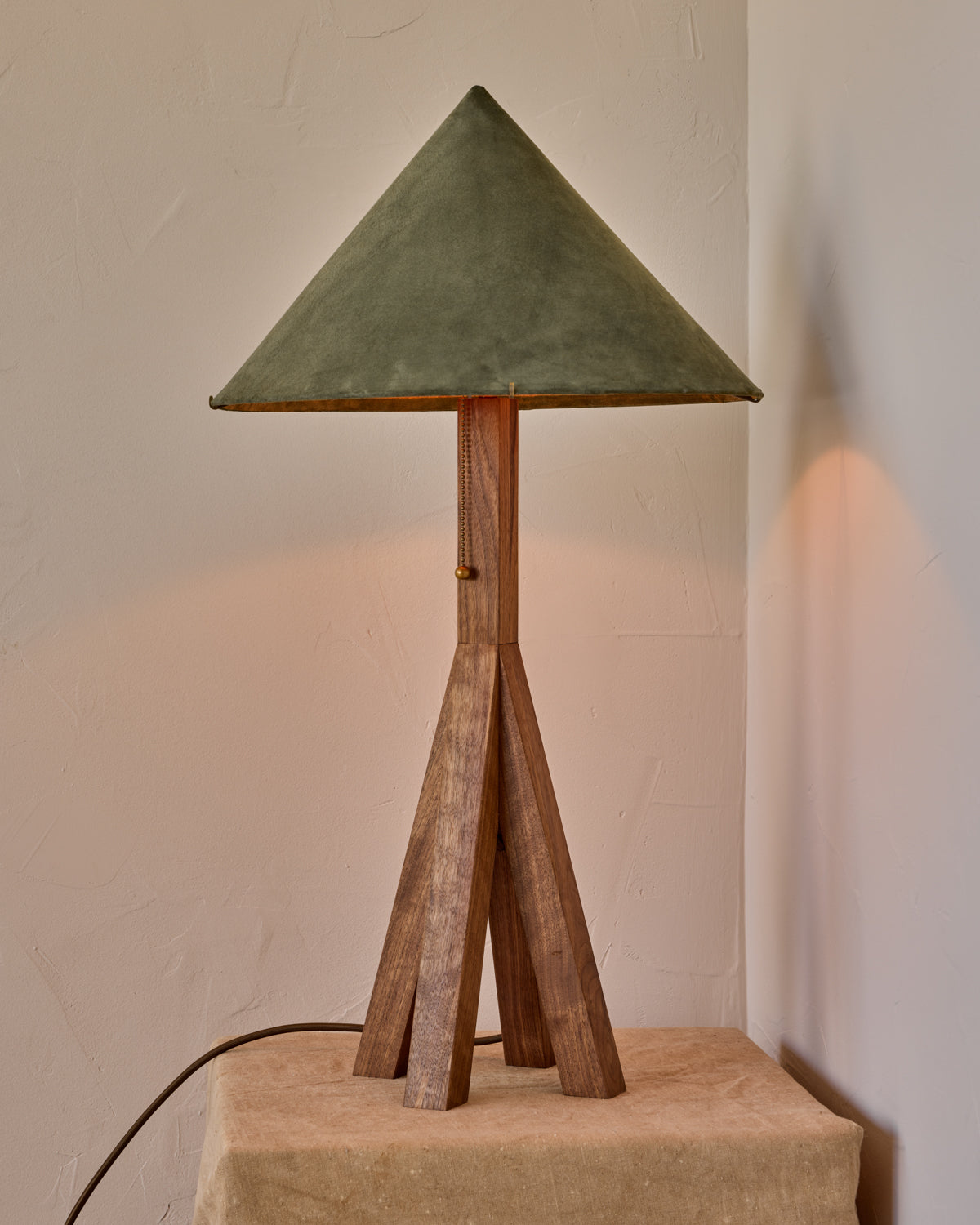 Robert True Ogden RTO Lighting Anouck Table Lamp  - Walnut#wood-finish_walnut
