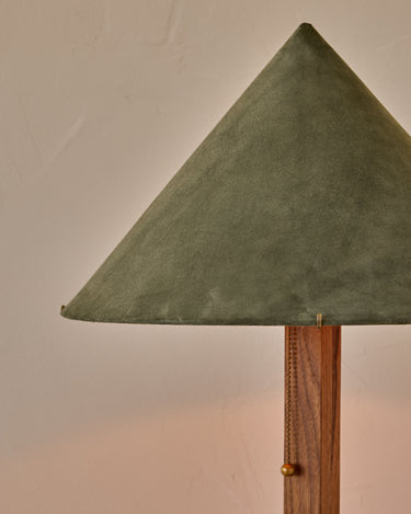 Robert True Ogden RTO Lighting Anouck Table Lamp  - Walnut#wood-finish_walnut
#shade-color_loden