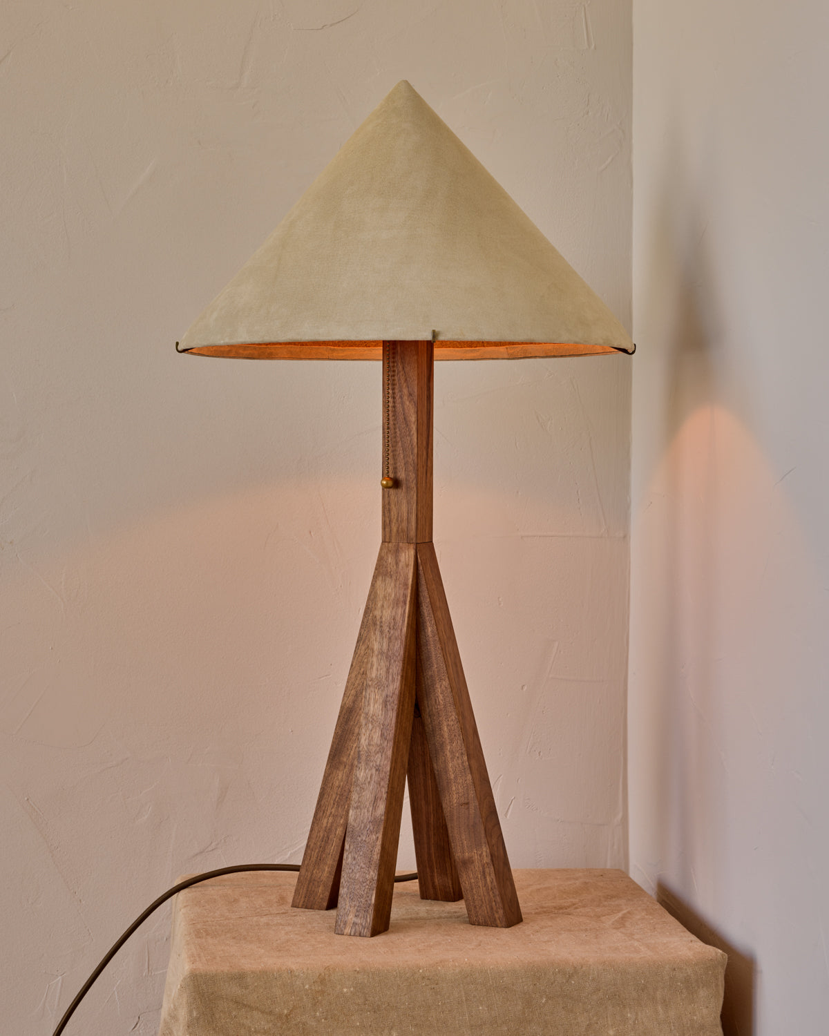 Robert True Ogden RTO Lighting Anouck Table Lamp  - Walnut#wood-finish_walnut