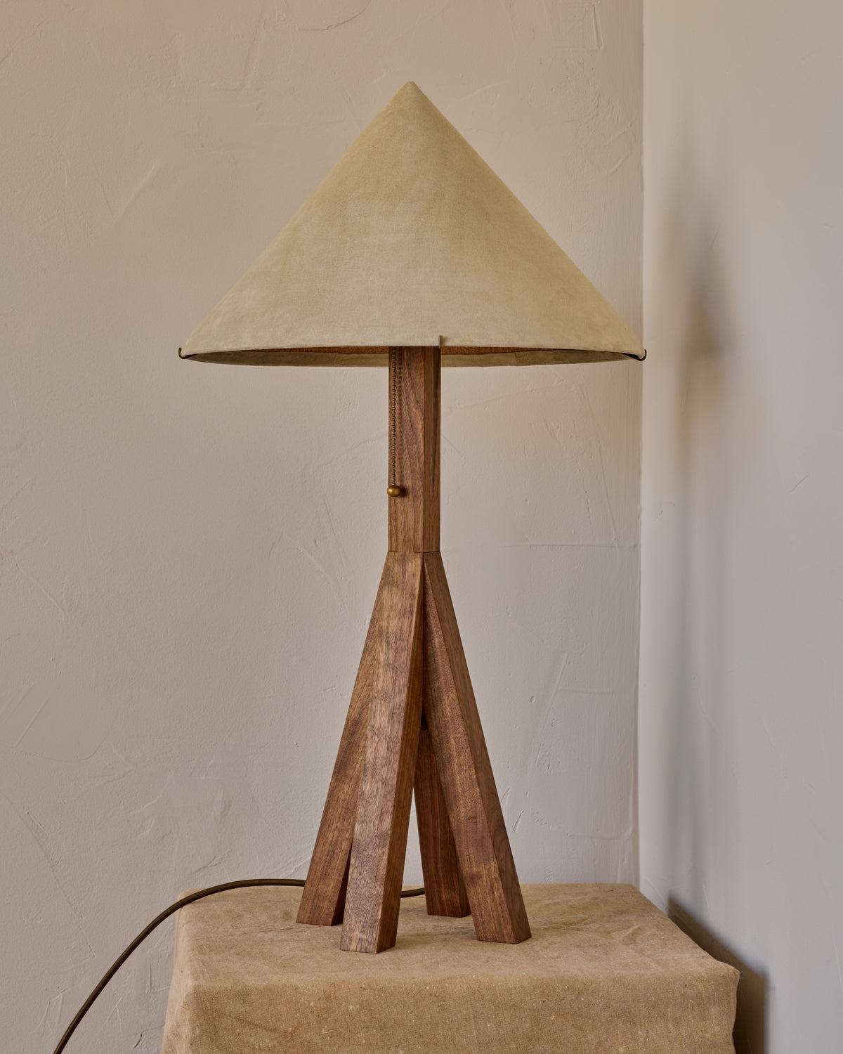 Robert True Ogden RTO Lighting Anouck Table Lamp  - Walnut#wood-finish_walnut