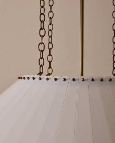 Robert True Ogden RTO Lighting - 30" Adele Milk Glass Chandelier - Three Milk Glass Globe - Milk Glass Panels#size_30"