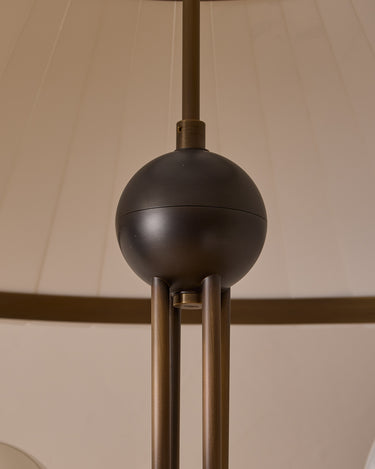 Robert True Ogden RTO Lighting - 30" Adele Milk Glass Chandelier - Three Milk Glass Globe - Milk Glass Panels#size_30"