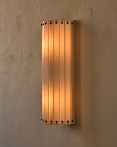 Robert True Ogden RTO Lighting Adele Milk Glass Flush Wall Sconce