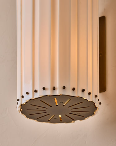 Robert True Ogden RTO Lighting Adele Milk Glass Arc Wall Sconce