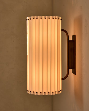Robert True Ogden RTO Lighting Adele Milk Glass Arc Wall Sconce