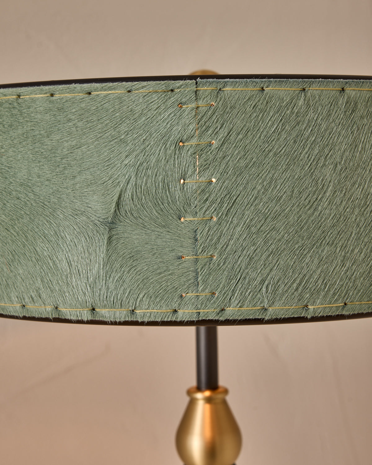 Robert True Ogden RTO Lighting Alina Table Lamp 12" - Seafoam Natural Hid Leather#natural-hide-leather_sea-foam