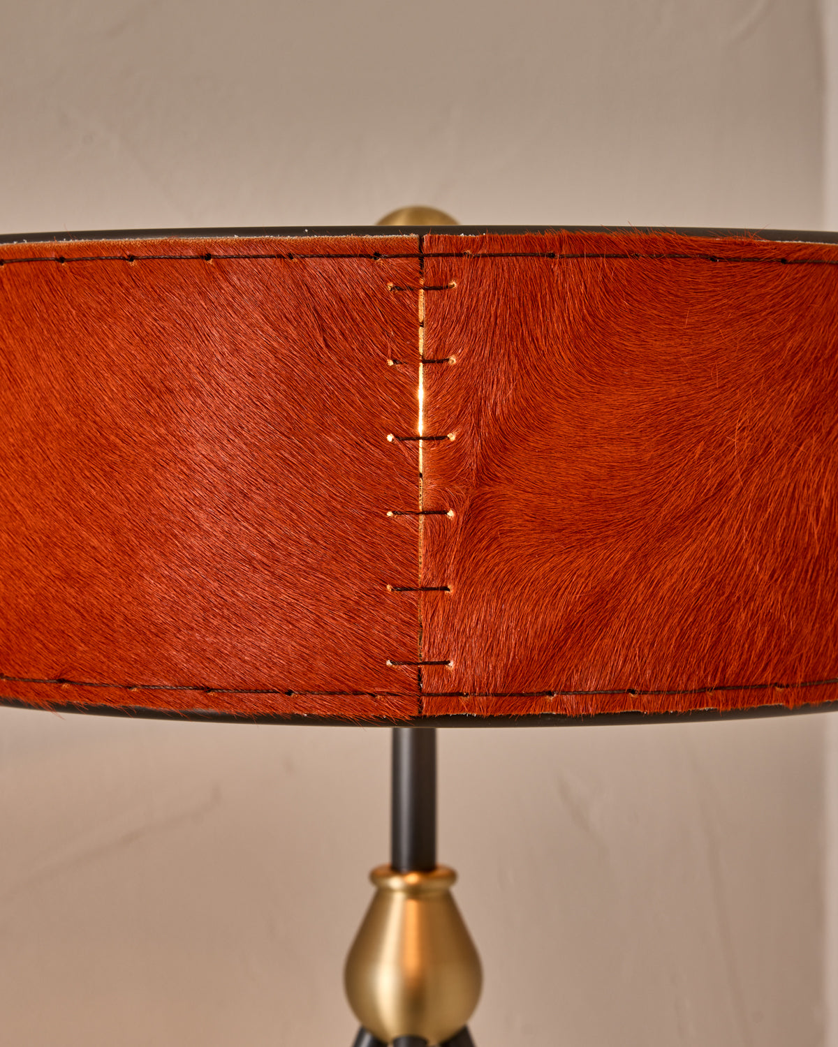 Robert True Ogden RTO Lighting Alina Table Lamp 12" - Sienna Natural Hid Leather#natural-hide-leather_sienna