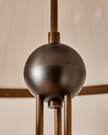 Robert True Ogden RTO Lighting - 24" Adele Milk Glass Chandelier - Three Milk Glass Globe - Milk Glass Panels