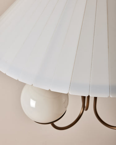 Robert True Ogden RTO Lighting - 24" Adele Milk Glass Chandelier - Three Milk Glass Globe - Milk Glass Panels#size_24"