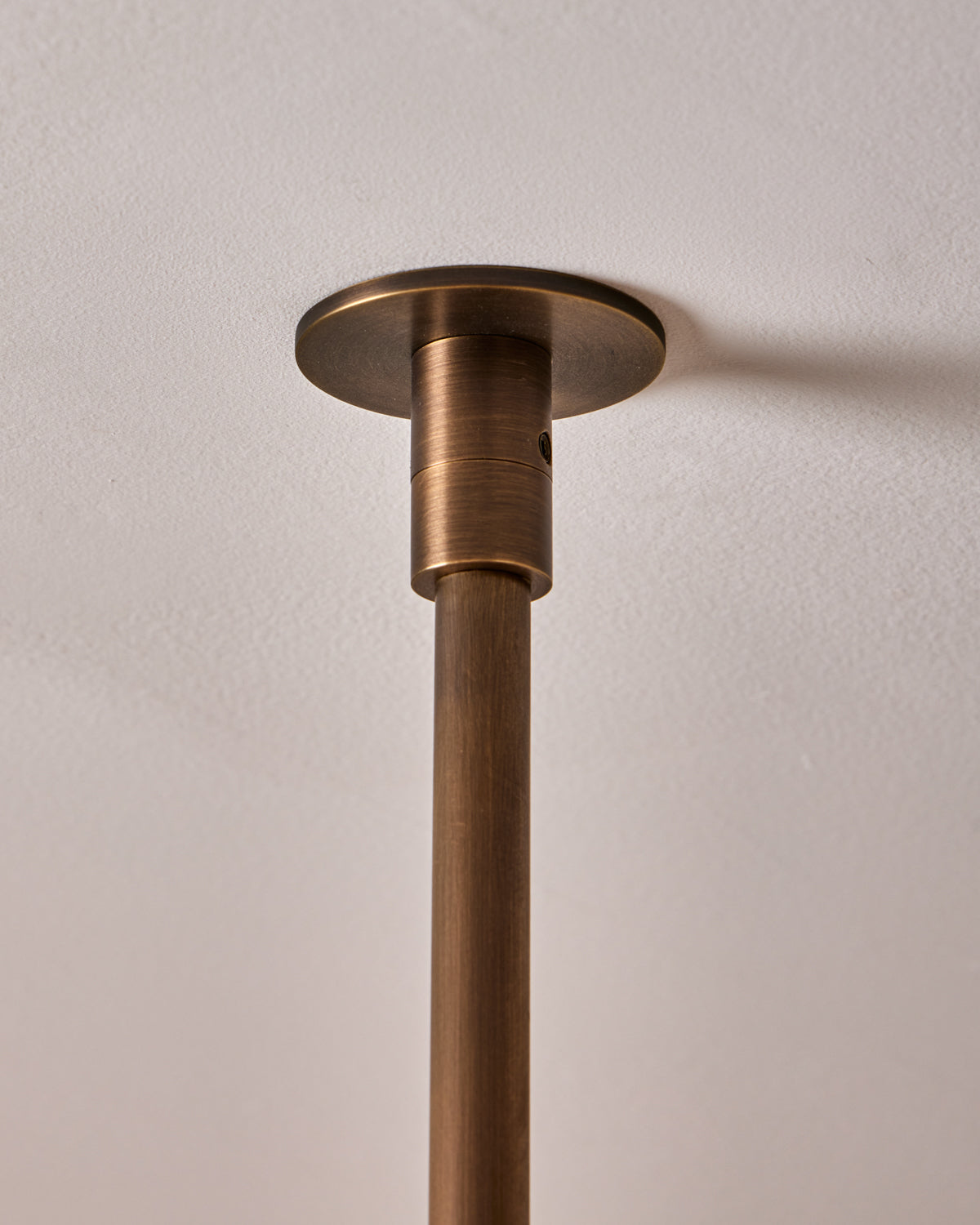 Robert True Ogden RTO Lighting Cecil Adjustable Ceiling Light Chandelier Single Drop Pole Pole Bracket Canopy - Antique Brass#finish_antique-brass