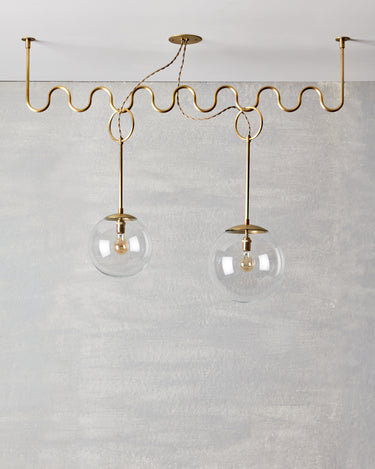 #Finish-+-Glass-Globe_Brushed Satin Brass - Clear Glass Globe