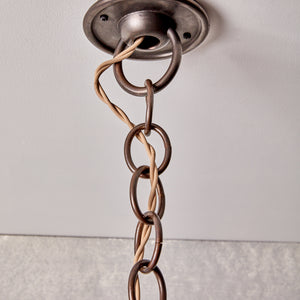 Robert True Ogden RTO Lighting - Faye Pendant - Oil Rubbed Bronze Canopy, Chains and Beige Wire#finish_oil-rubbed-bronze