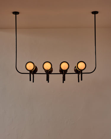 Robert True Ogden RTO Lighting Alice Chandelier Eight Arm - Opal Glass - Dark Ash - Oil Rubbed Brass#finish_dark-wash-ash-oil-rubbed-brass #glass_opal-glass