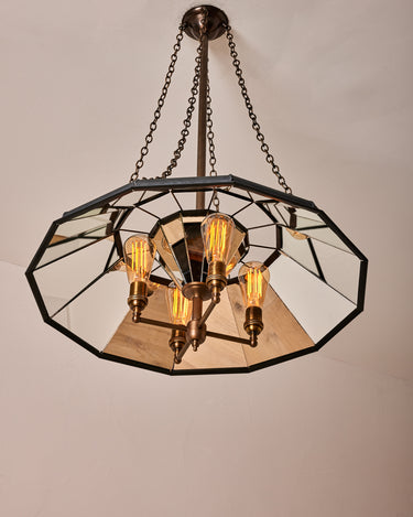 Robert True Ogden RTO Lighting 24" Classic Mirror Chandelier - Plain Mirror Glass