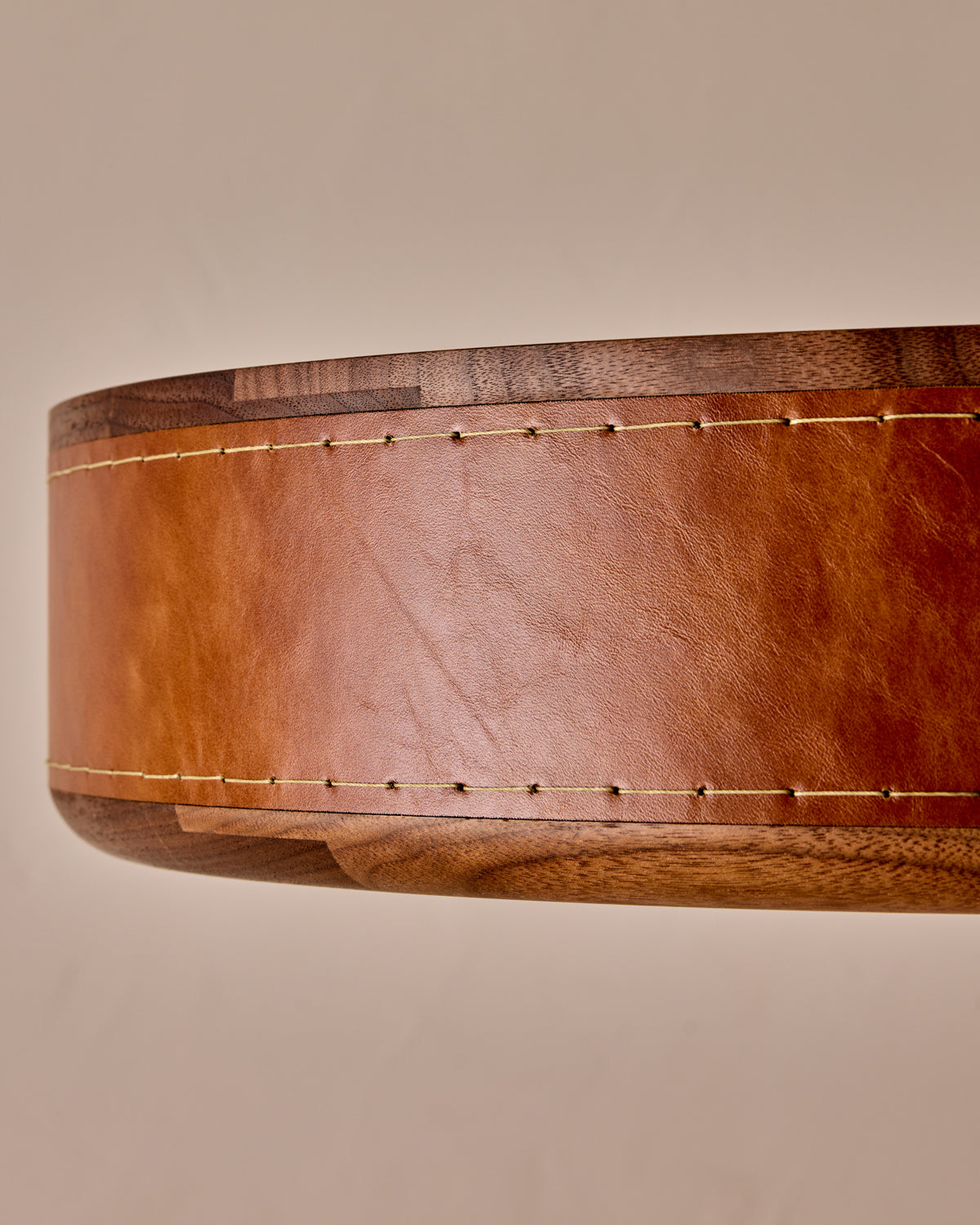 Robert True Ogden RTO Lighting 24" Nura Ceiling Fixture Pendant - Cognac Leather#leather_cognac-leather