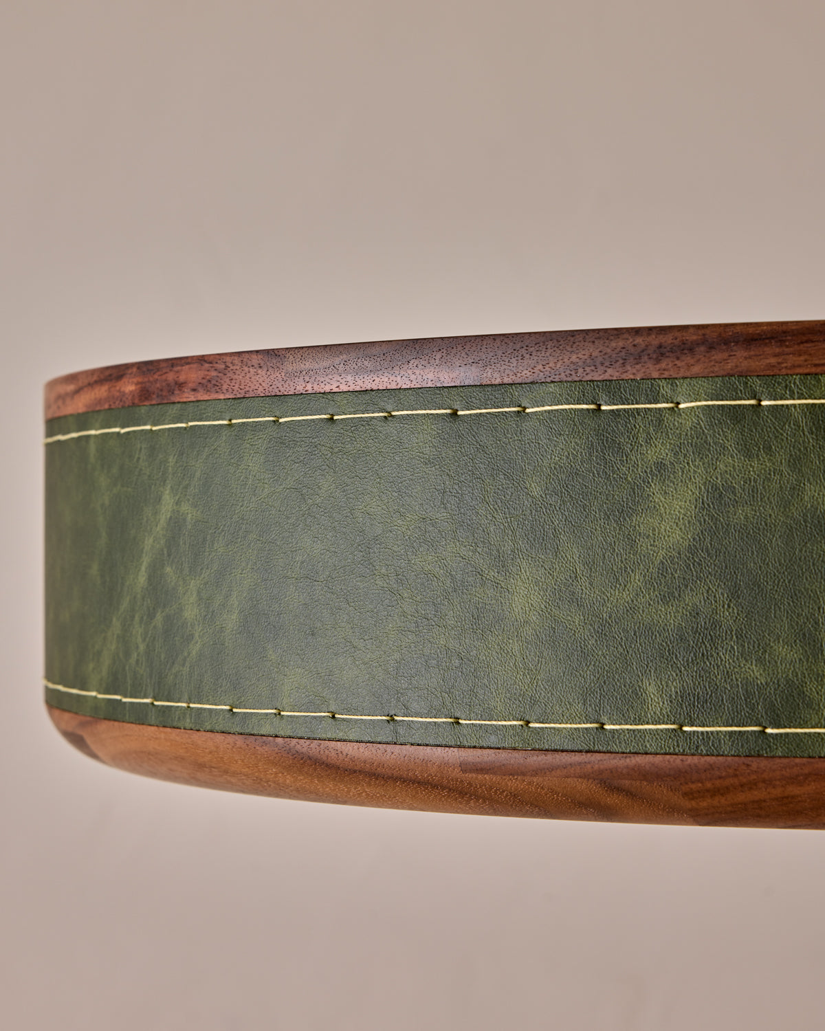 Robert True Ogden RTO Lighting 24" Nura Ceiling Fixture Pendant - Juniper Leather#leather_juniper-leather