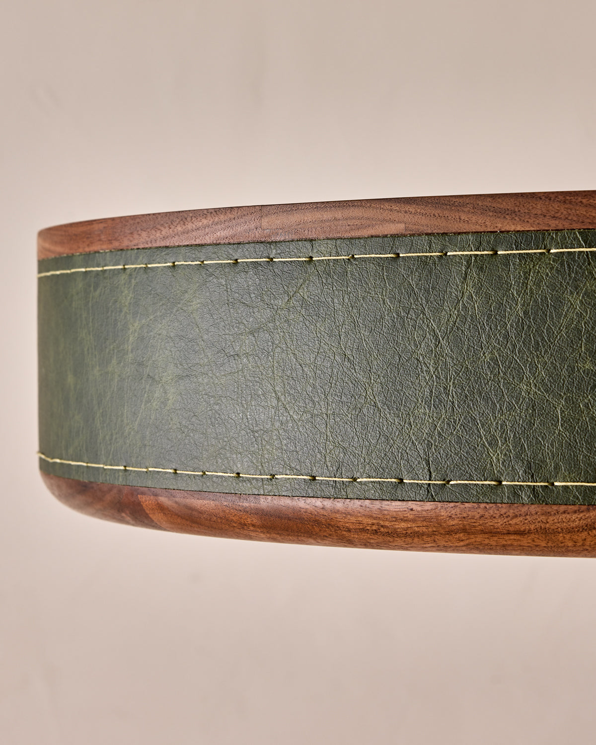 Robert True Ogden RTO Lighting 30" Nura Ceiling Fixture Pendant - Juniper Leather#leather_juniper-leather
