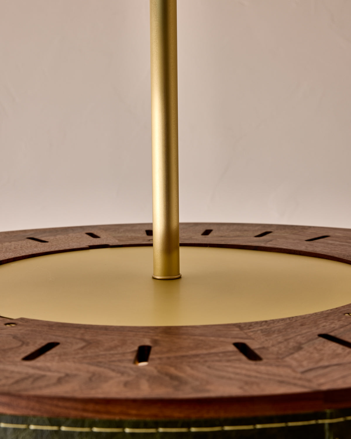 Robert True Ogden RTO Lighting 30" Nura Ceiling Fixture Pendant - Juniper Leather#leather_juniper-leather