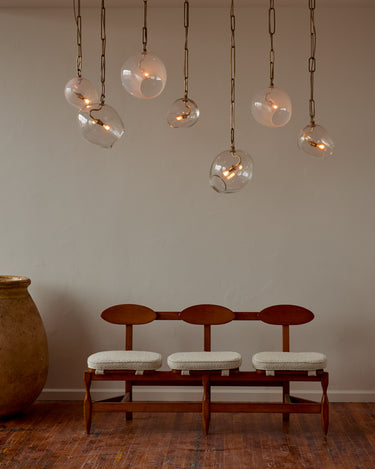 Robert True Ogden RTO Lighting Small Lou Pendant Clear Glass#glass_clear-glass