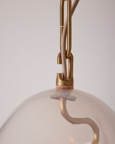 Robert True Ogden RTO Lighting Small Lou Pendant Clear Glass#glass_opal-glass