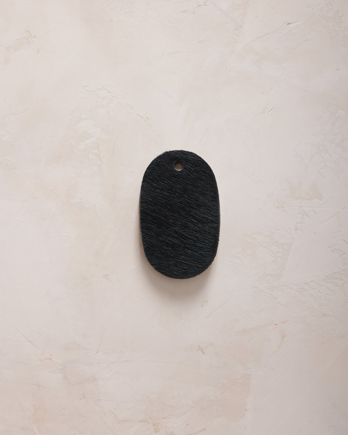 Black Natural Hide Leather Sample