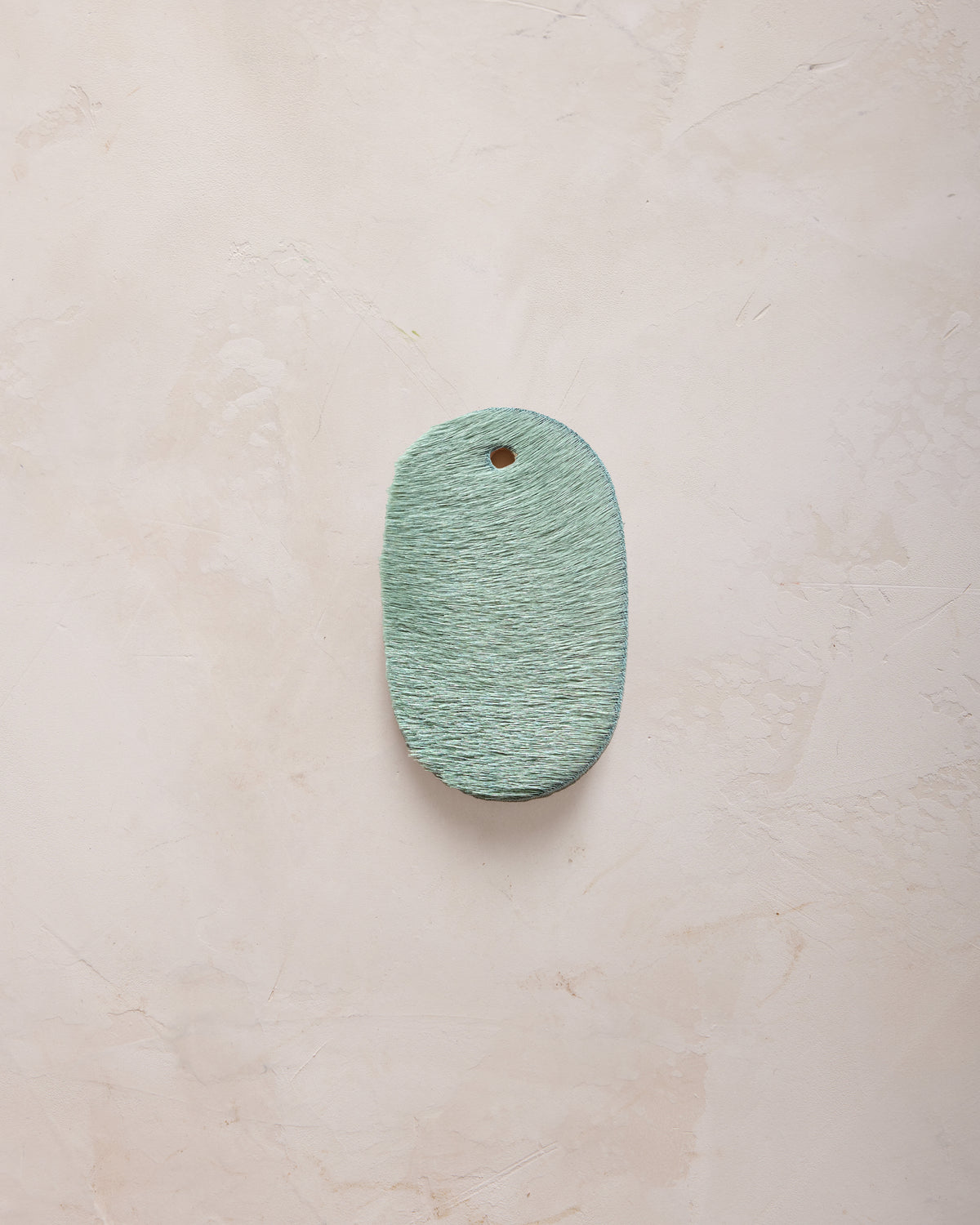 Seafoam Natural Hide Leather Sample