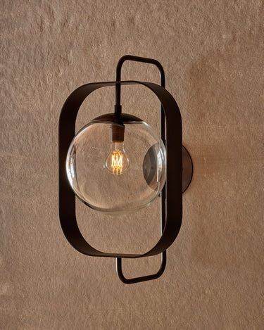 Robert True Ogden RTO Lighting - Olivia Wall Sconce - Oil Rubbed Brass - Clear Glass Globe#finish_oil-rubbed-brass #globe_clear-glass