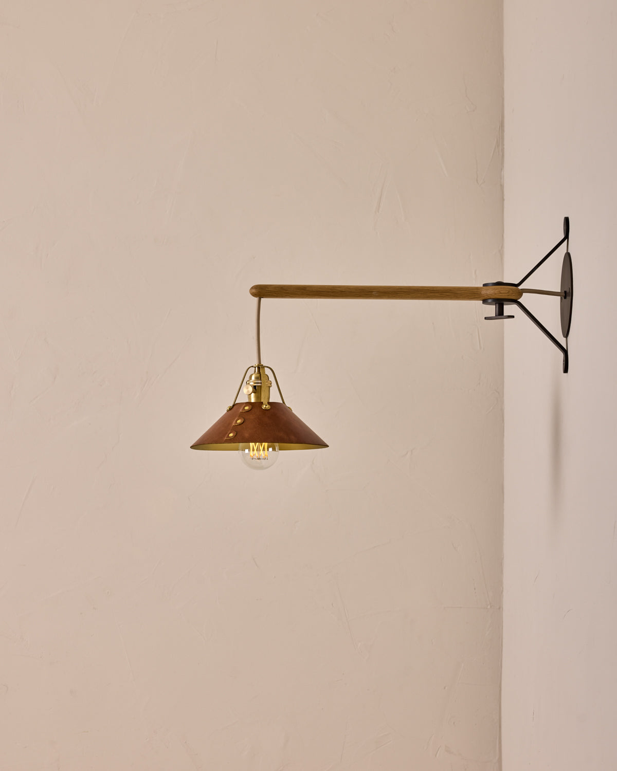 YAFFA SWING ARM SCONCE SMALL