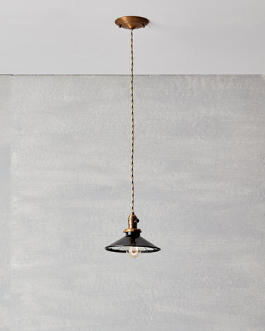 Robert True Ogden RTO Lighting 8" Cone Classic Mirror Pendant - Plain Mirror Glass#glass_plain-mirror