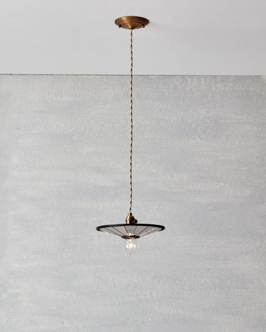 Robert True Ogden RTO Lighting 10" Convex Classic Mirror Pendant - Ribbon Mirror Glass#glass_ribbon-glass