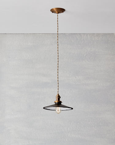 Robert True Ogden RTO Lighting 10" Flat Classic Mirror Pendant - Milk Glass#glass_milk-glass