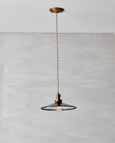 Robert True Ogden RTO Lighting 12" Flat Classic Mirror Pendant - Plain Mirror Glass#glass_plain-mirror