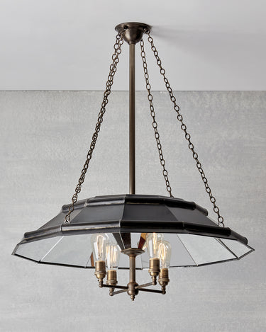 Robert True Ogden RTO Lighting 30" Classic Mirror Chandelier - Plain Mirror Glass
