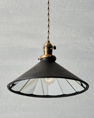Robert True Ogden RTO Lighting 12" Cone Classic Mirror Pendant - Plain Mirror#glass_plain-mirror