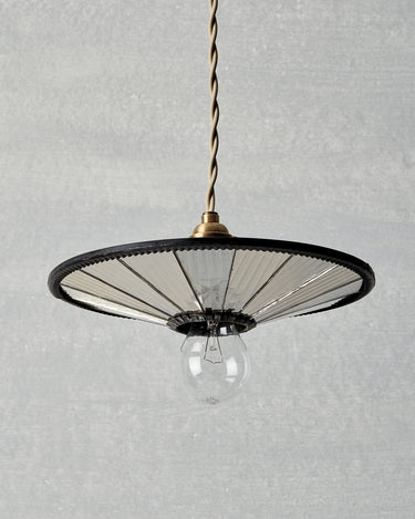 Robert True Ogden RTO Lighting 10" Convex Classic Mirror Pendant - Ribbon Mirror Glass#glass_ribbon-glass